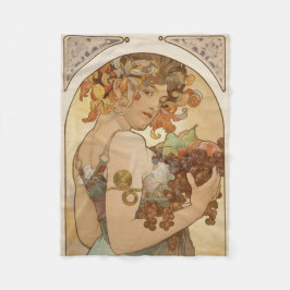 Obst (Jugendstil) (Portrait von Frauen) (Obst) Fleecedecke