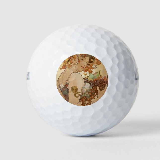 Obst (Jugendstil) (Portrait von Frauen) (Obst) Golfball (Vorderseite)