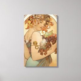 Obst (Jugendstil) (Portrait von Frauen) (Obst) Leinwanddruck