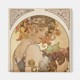Obst (Jugendstil) (Portrait von Frauen) (Obst) Magnet