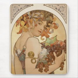 Obst (Jugendstil) (Portrait von Frauen) (Obst) Mousepad