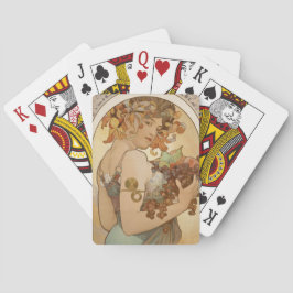 Obst (Jugendstil) (Portrait von Frauen) (Obst) Spielkarten