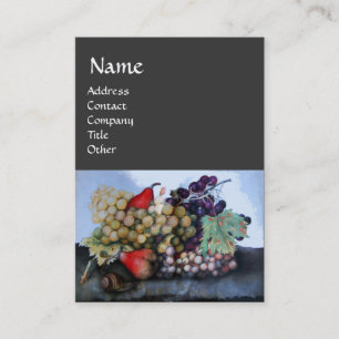 OBST/KUCHEN UND FARBEN DER SAISON LEBEN IMMER NOCH VISITENKARTE