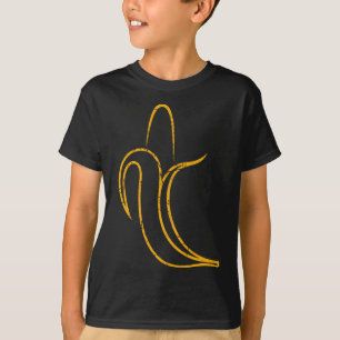 Obst Lover Banana Minimalistisches Design Vegetari T-Shirt