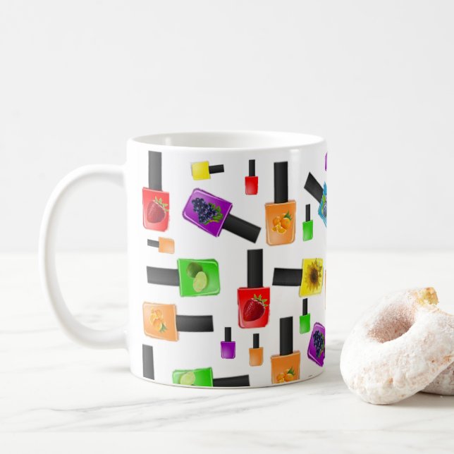 Obst Nagellack Farben Tasse (Mit Donut)