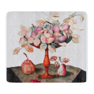 OBST/PUNKTE, PEARS UND KERRIEN DER SAISON SCHNEIDEBRETT