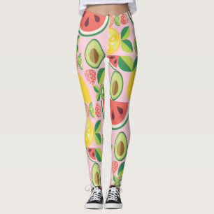 Obst- und Blätter Leggings