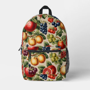 Obst und Blume aus dem Italienischen Garten Bedruckter Rucksack