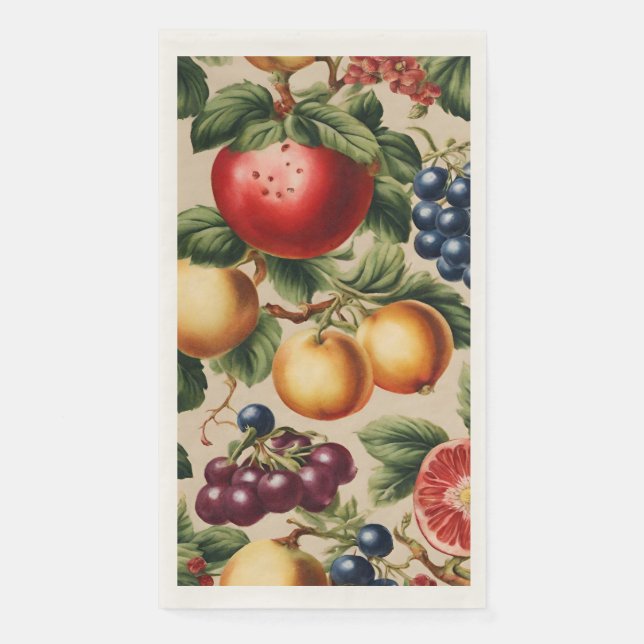 Obst und Blume aus dem Italienischen Garten Serviette (Vorderseite)