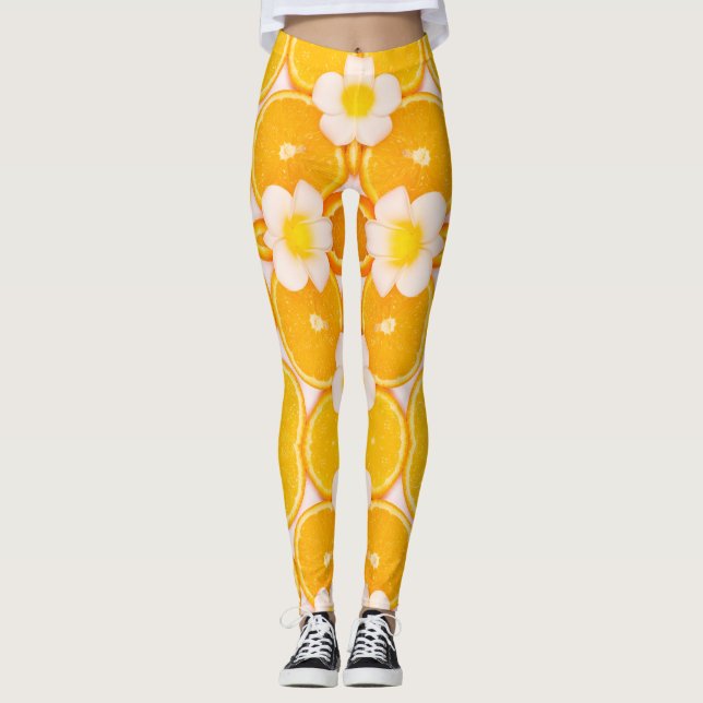 Obst und Blume Moderne Moderne Leggings (Vorderseite)