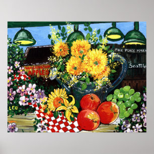 Obst und Blume Poster