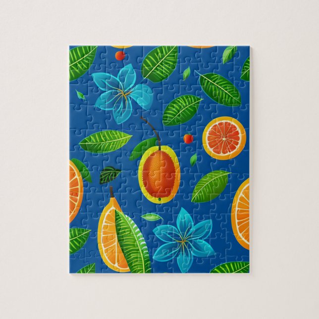 Obst und Blume Puzzle (Vertikal)