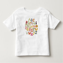 Obst und Gemüse Alphabet - Nahrungsmittel ABC - Kleinkind T-shirt