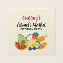 Obst und Gemüse der Geburtstagspartei