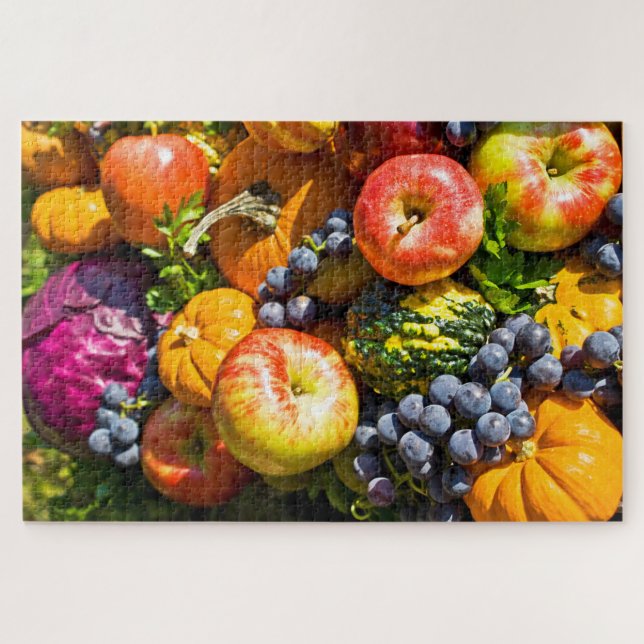 Obst und Gemüse der Schokolade Puzzle (Horizontal)
