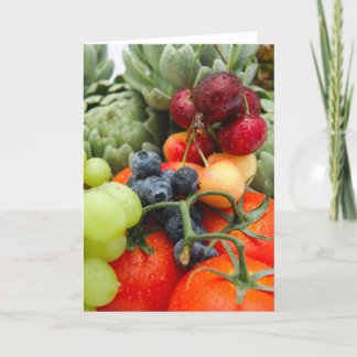 Obst und Gemüse Karte