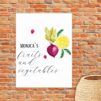 Obst und Gemüse Mit Monogramm Kleinunternehmen