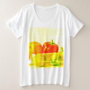 "Obst und Gemüse" Niedliches Foto. Jetzt kaufen Große Größe T-Shirt