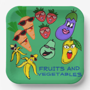 OBST UND GEMÜSE PAPPTELLER
