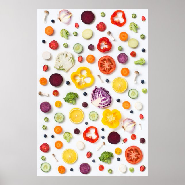 Obst und Gemüse Poster (Vorne)