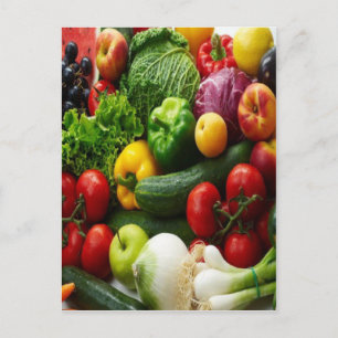 OBST UND GEMÜSE POSTKARTE