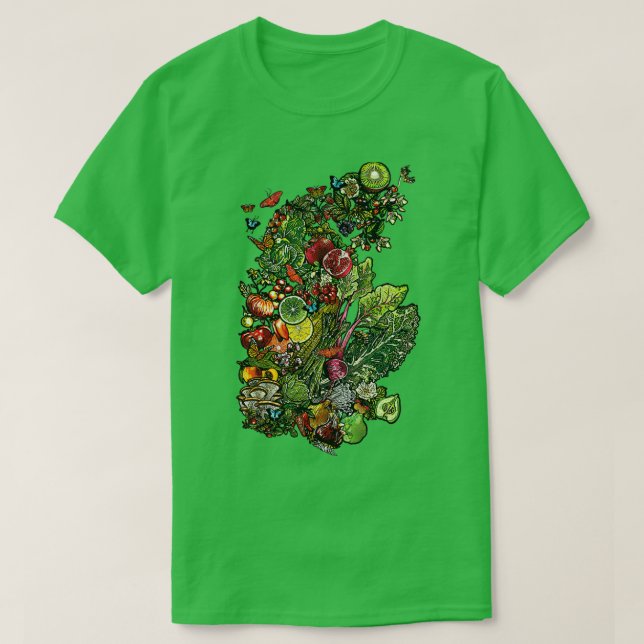 Obst und Gemüse T-Shirt (Design vorne)