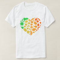 Obst- und Gemüseherz - Großes Veganes Geschenk