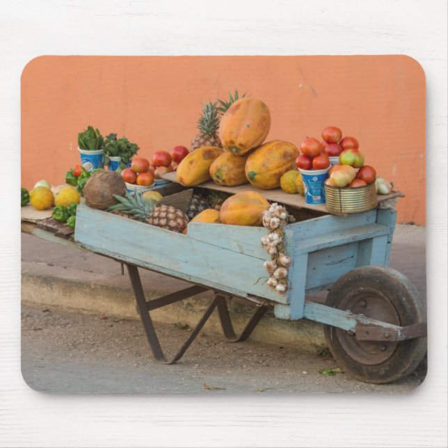 Obst- und Gemüsekarren, Kuba Mousepad (Vorne)