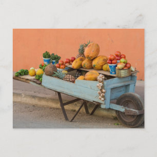 Obst- und Gemüsekarren, Kuba Postkarte