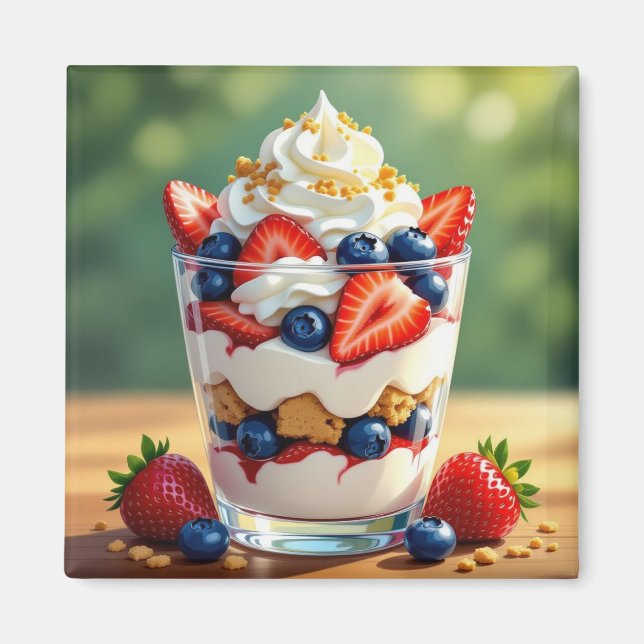Obst- und Joghurt-Parfait Magnet (Vorne)