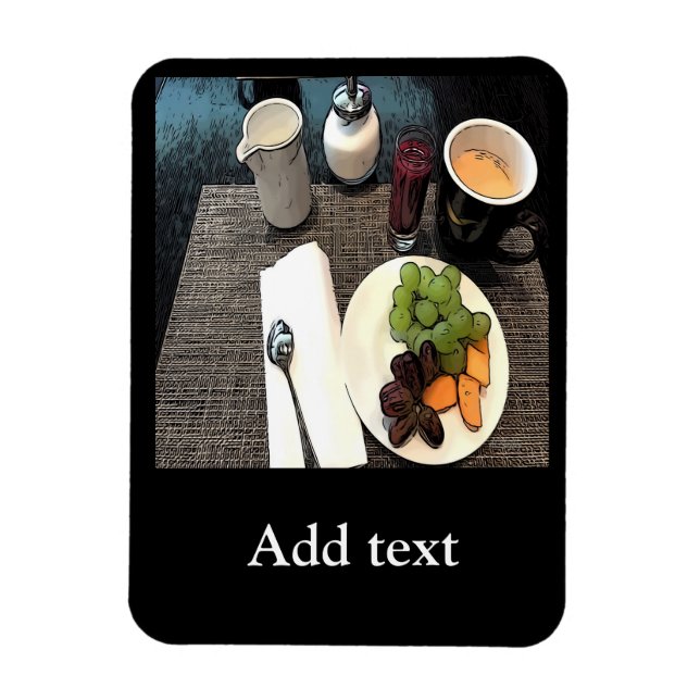 Obst und Kaffee Magnet (Vertikal)