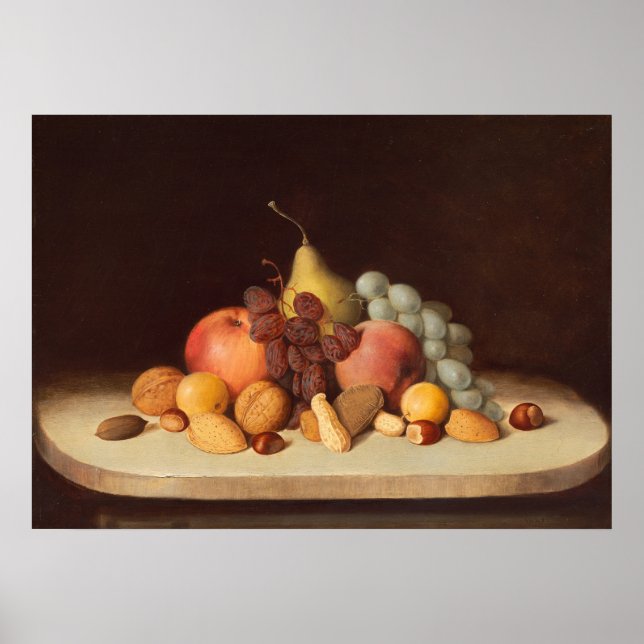 Obst und Nüsse - Robert Duncanson Fine Art Poster (Vorne)