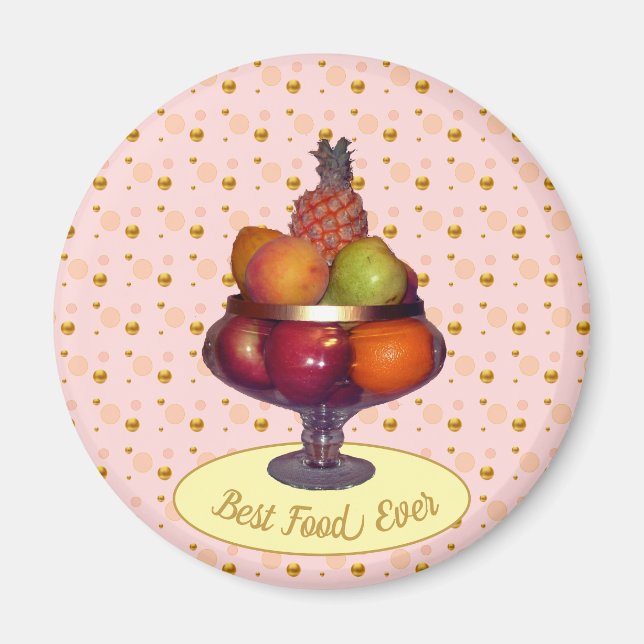 Obst und Polka Dots Magnet (Vorne)