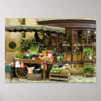 Obst und Veg farbenfrohe englische Village Store