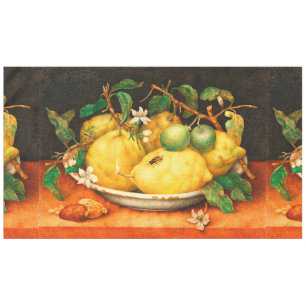 OBST UND WEISSE BLUME DER SAISON TISCHDECKE