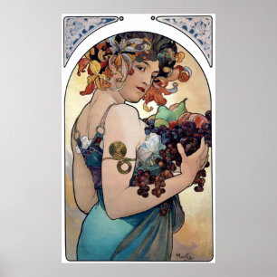 Obst von Alfons Mucha 1897 Poster