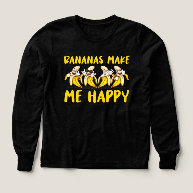 Obstbananen machen mich glücklich Banane (Design Vorderseite)