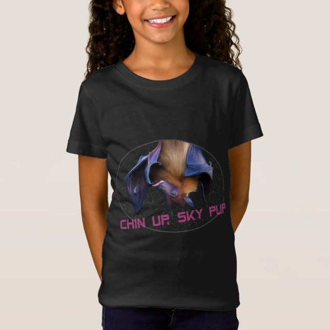 Obstbat Sky Welpe Chin Up Ermutigung Geschenk Ori T-Shirt (Vorderseite)