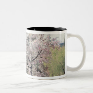 Obstbaum in der Blüte, Bois-Le-ROI Zweifarbige Tasse