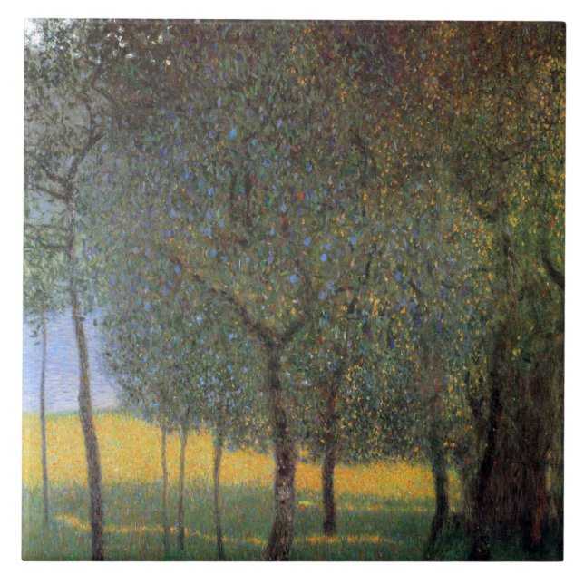 Obstbäume, Gustav Klimt Fliese (Vorderseite)