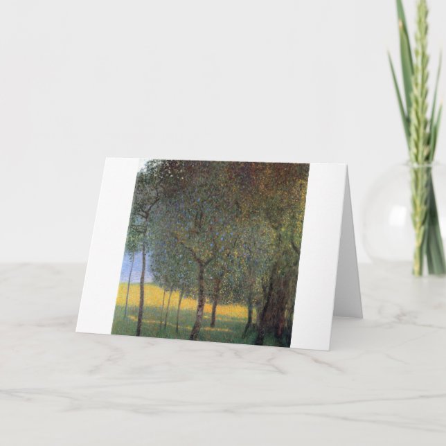 Obstbäume, Gustav Klimt Karte (Vorderseite)