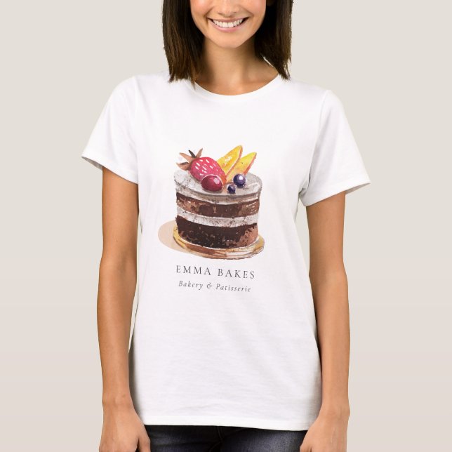 OBSTBLÜTTENKUCHEN PATISSERIE CUPCAKE BAKERIE KOCH T-Shirt (Vorderseite)
