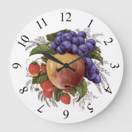 Obstcluster Große Wanduhr
