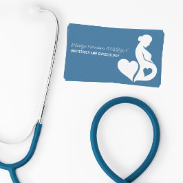 Obstetrics Gynecology Maternity Ward Chic Blue Visitenkarte