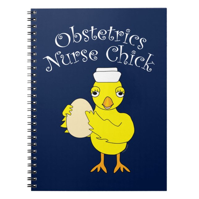 Obstetrics Nurse Chick Notizblock (Vorderseite)