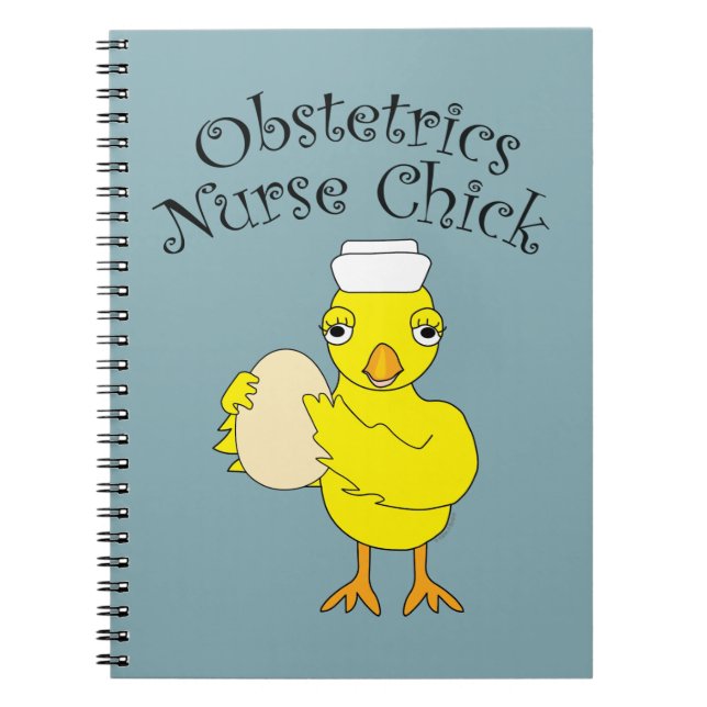 Obstetrics Nurse Chick Notizblock (Vorderseite)