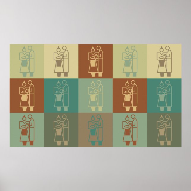 Obstetrics Pop Art Poster (Vorne)