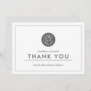 Obstetriker   Minimalistisch Flat Vielen Dank Dankeskarte