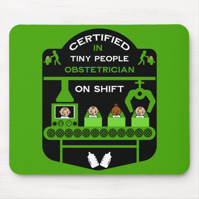 Obstetriker Wertschätzung und Dankeschön Geschenk Mousepad (Vorne)
