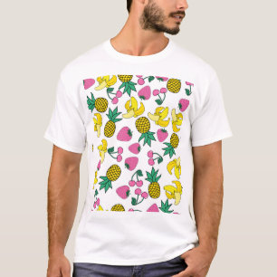 Obstfiesta: Bananen, Ananas, Erdbeeren T-Shirt